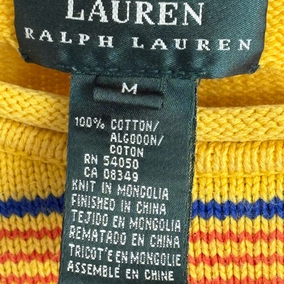 Vintage Lauren by Ralph Lauren Vibrant Stripe Y2K Sweater - Picture 3 of 5